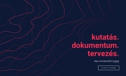 Kutatási Dokumentumok Tervezése – Céloldal