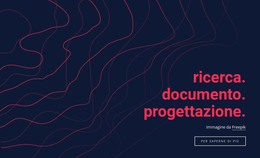 Progettazione Di Documenti Di Ricerca - Pagina Di Destinazione HTML