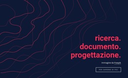 Progettazione Di Documenti Di Ricerca - Modello Di Sito Web Semplice