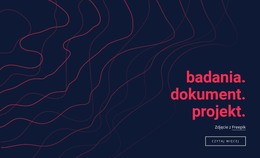 Projekt Dokumentu Badawczego – Strona Docelowa HTML