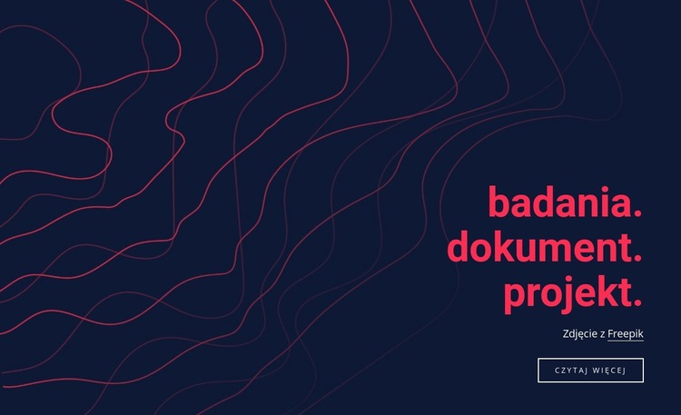 Projekt dokumentu badawczego Szablon Joomla