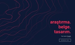 Araştırma Belgesi Tasarımı - HTML Açılış Sayfası