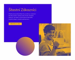 Šťastní A Spokojení Zákazníci Šablona Mřížky CSS