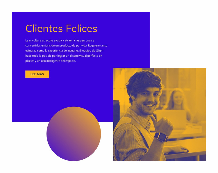 Clientes felices y satisfechos Plantilla Joomla