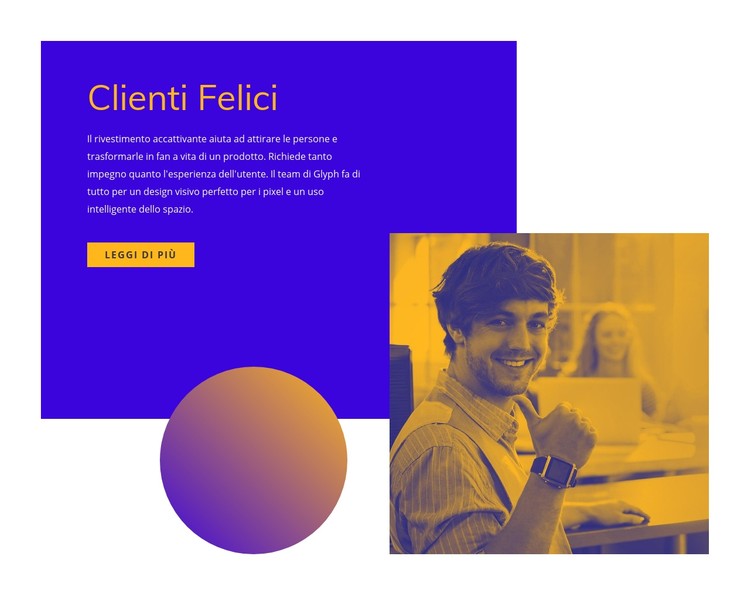 Clienti felici e soddisfatti Modello CSS