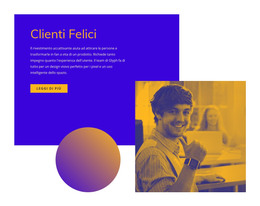 Clienti Felici E Soddisfatti - Modello Bootstrap