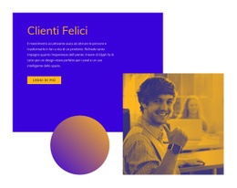 Il Modello HTML5 Più Creativo Per Clienti Felici E Soddisfatti