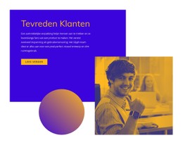 Blije En Tevreden Klanten CSS-Rastersjabloon