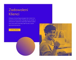 Zadowoleni I Zadowoleni Klienci Szablon Siatki CSS
