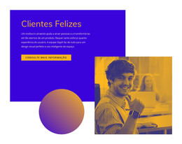 Clientes Felizes E Satisfeitos - Modelo De Inicialização