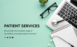 About Healthcare And Medicine Landing Page