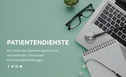 Über Gesundheitswesen Und Medizin – Vorlage Für Website-Builder