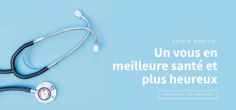 Un vous en meilleure santé, plus heureux Modèle d'une page