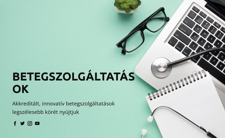 Az egészségügyről és az orvostudományról Weboldal tervezés