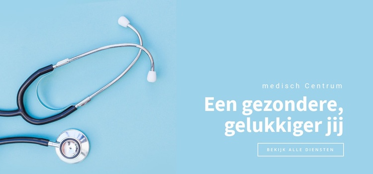 Een gezondere gelukkiger jij Website mockup