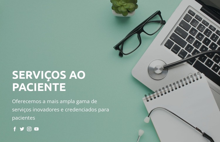 Sobre saúde e medicina Modelo HTML