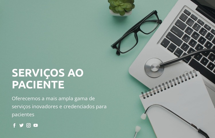 Sobre saúde e medicina Template Joomla