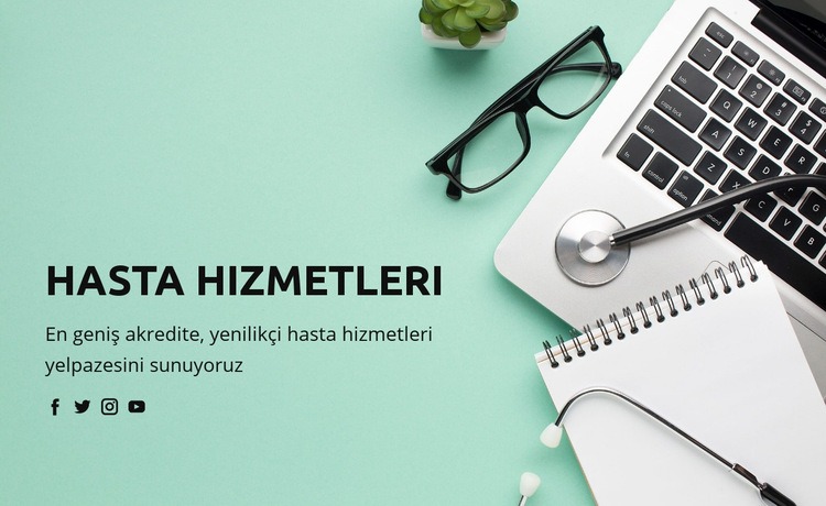 Sağlık ve tıp hakkında Web sitesi tasarımı