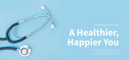 Website Layout For A Healthier Happier You