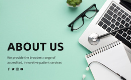 Web Page Design For About Healthcare And Medicine