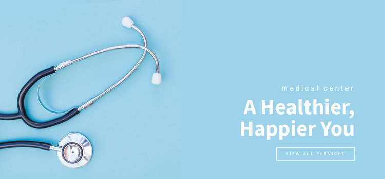 A healthier happier you Website Mockup