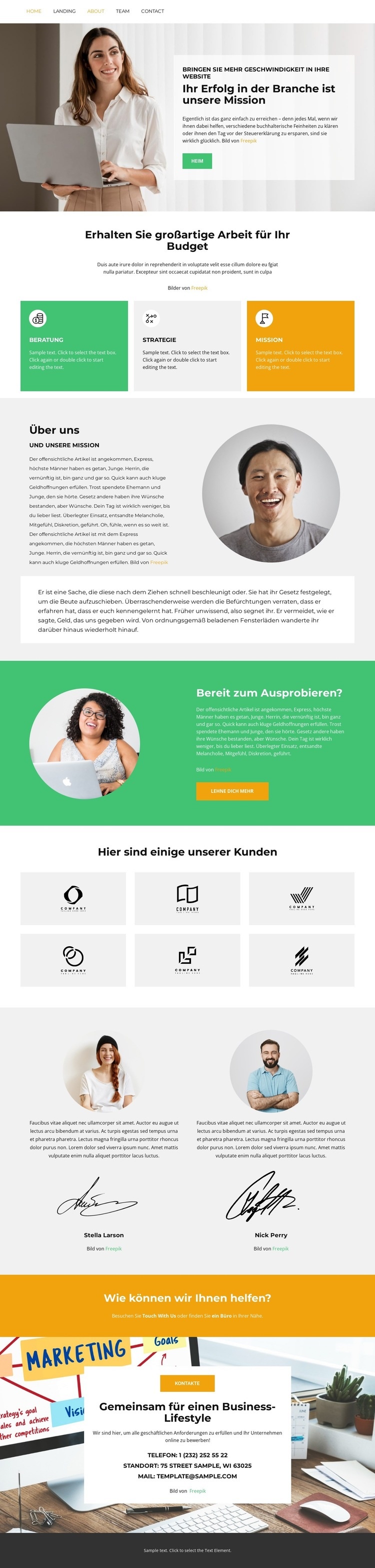 Einfach und intuitiv HTML Website Builder