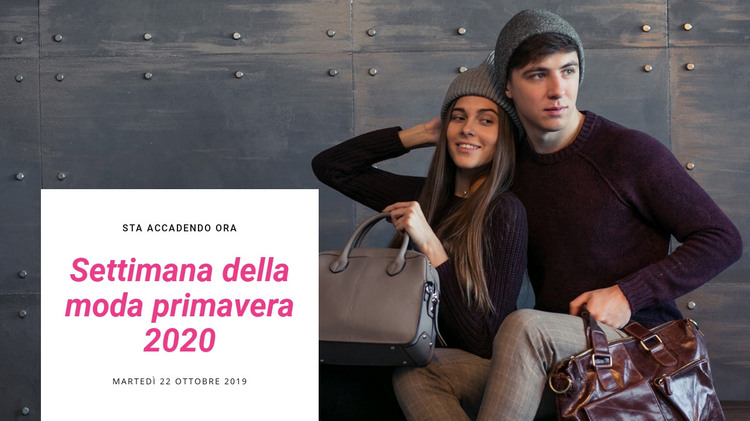 Settimana della moda primaverile Modello HTML