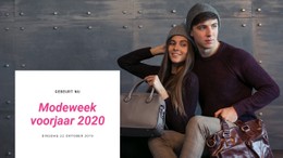 Responsieve HTML Voor Lente Fashion Week