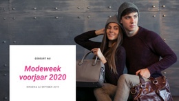 Lente Fashion Week - Beste Sjabloon Van Één Pagina