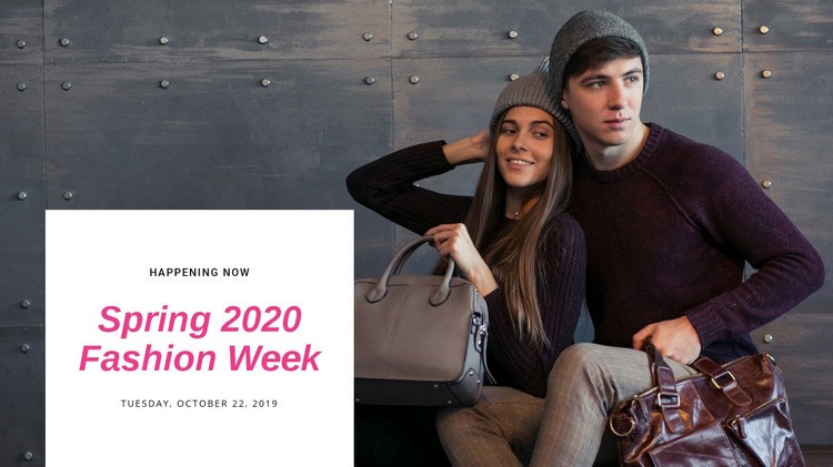 Spring fashion week Webflow Template Alternative