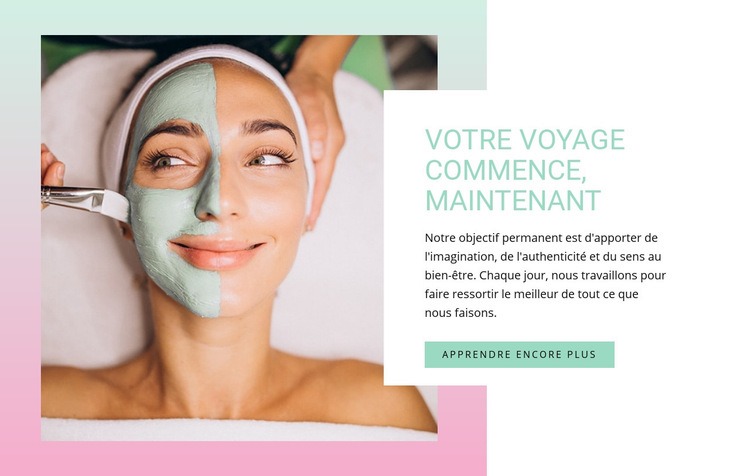 Argile purifiante visage spa Créateur de site Web HTML