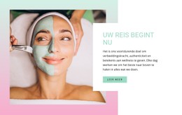 Face Spa Zuiverende Klei CSS-Rastersjabloon