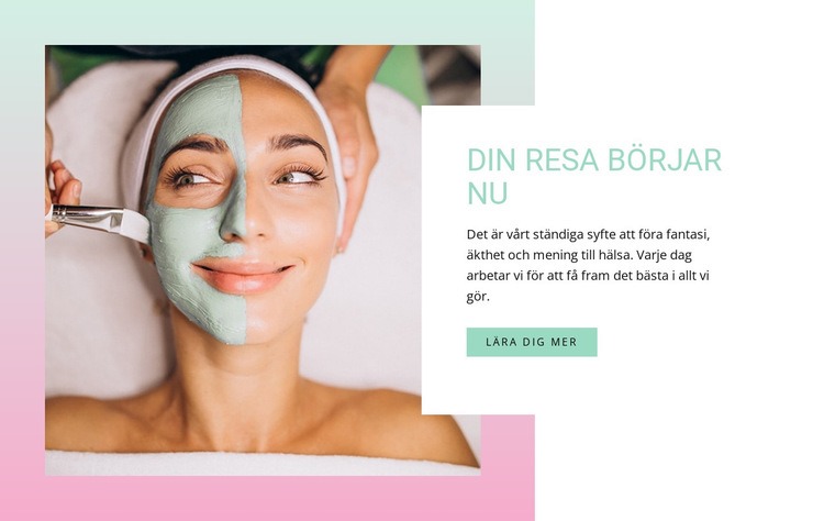 Face spa renande lera CSS -mall