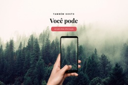 Aplicativo De Viagens Em Seu Telefone Modelo Responsivo HTML5