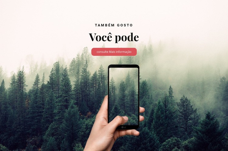 Aplicativo de viagens em seu telefone Modelo HTML5