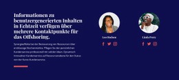 Unser Stylistenteam - Responsive Website-Vorlagen