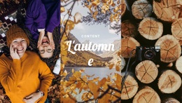 Joyeux Automne - Modèle D'Une Page Gratuit