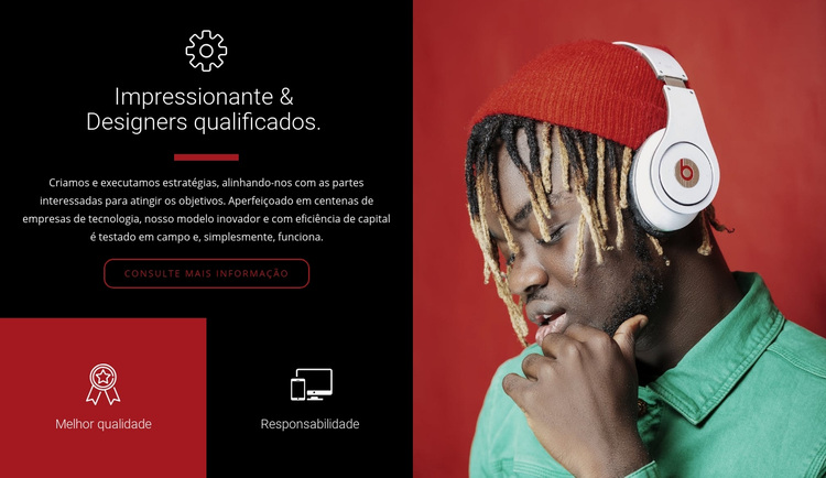 Designers qualificados Tema WordPress