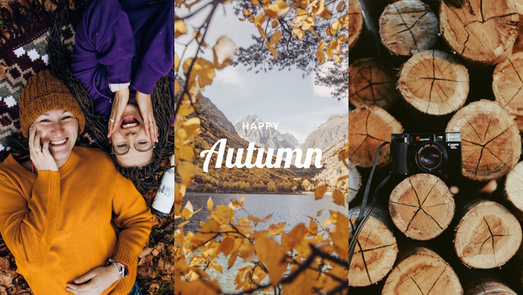 Happy autumn  Web Design
