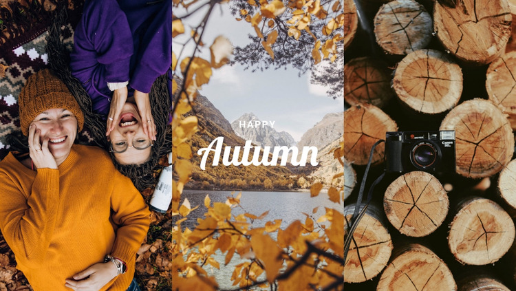 Happy autumn  WordPress Website Builder