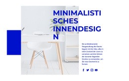 Ein Lagom Wohnraum Minimales Website-Design