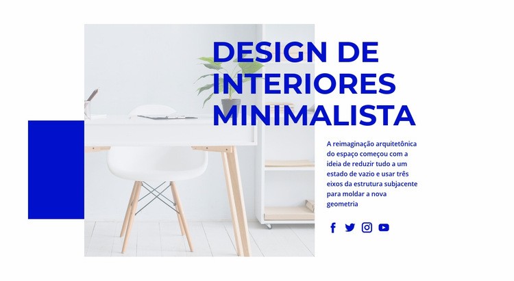 Um espaço de vida lagom Design do site