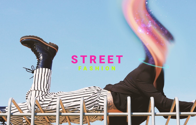 Street fashion  Website Mockup