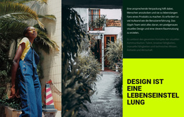 Design Ist Eine Lebenseinstellung – Kostenloses WordPress-Theme