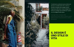 Il Design È Uno Stile Di Vita - Ispirazione Per Modelli HTML5