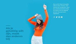 Gezellige Schattige Kleding - Gratis Website Van Één Pagina