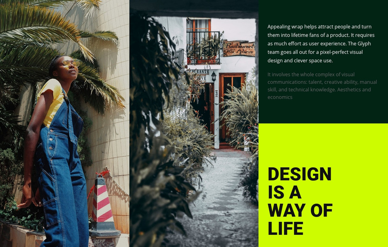 Design is a way of life Squarespace Template Alternative