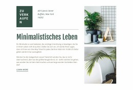 Skandinavisches Design – Einfache Einseitenvorlage