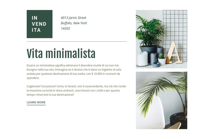 Design scandinavo Modello CSS