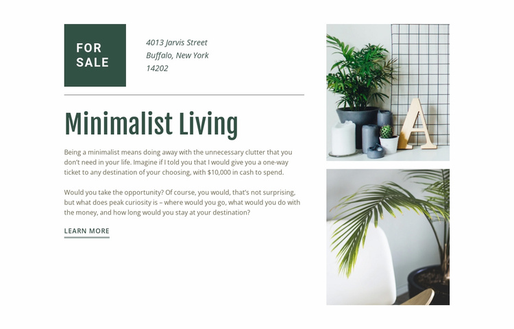 Scandinavian design Website Template